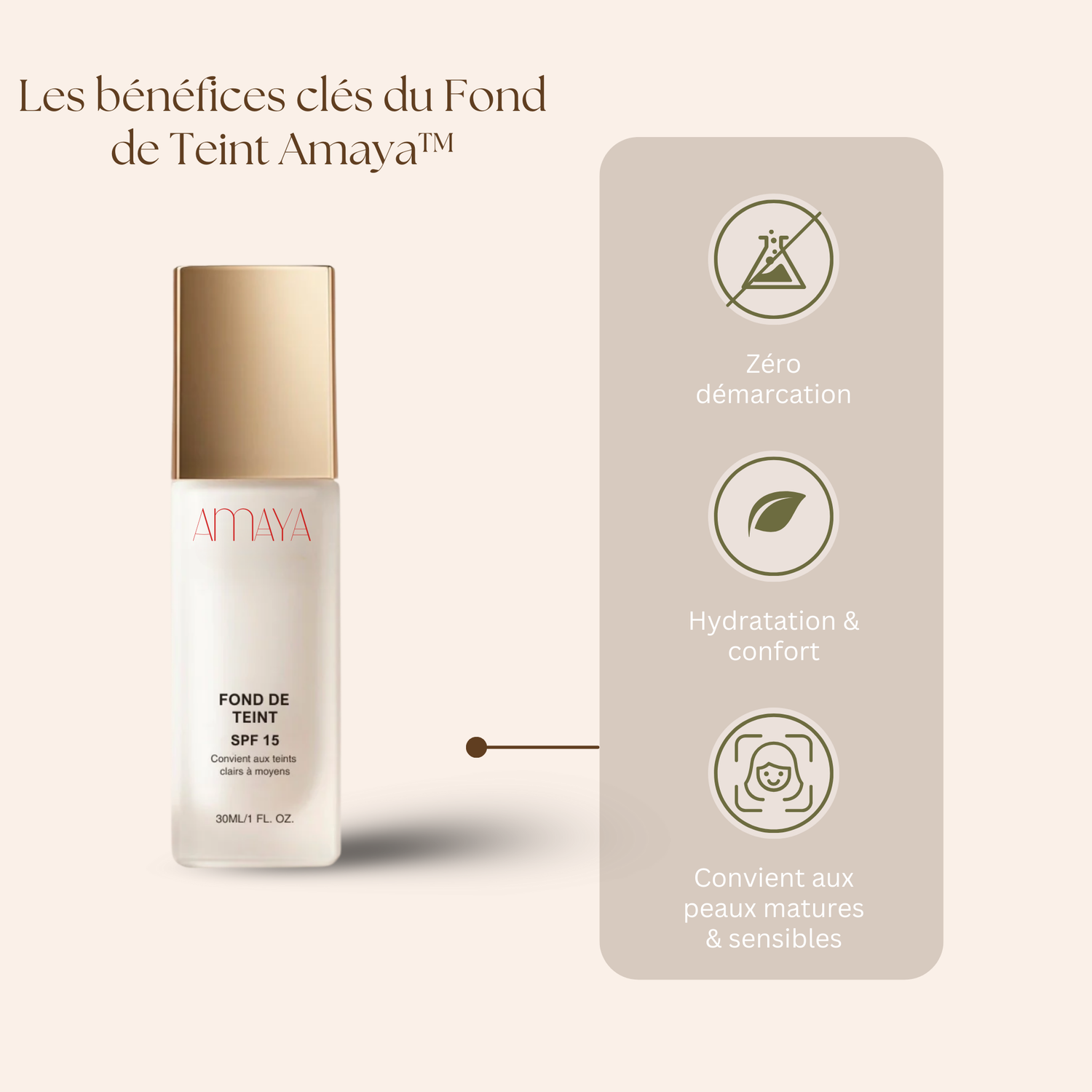 Amaya™  Le fond de teint intelligent qui sublime votre peau